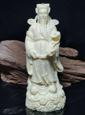 金匠大作雕财神爷神像摆件家用店铺供奉文财神菩萨雕刻工艺装饰品
