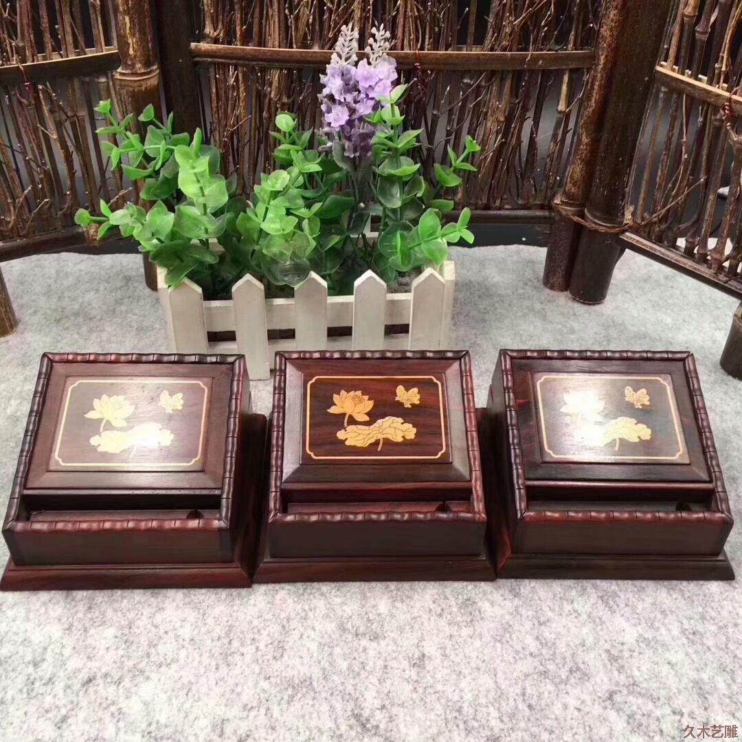 金匠大作红木烟跳酸枝弹烟盒红酸枝半自动弹烟器车载跳烟机创意工