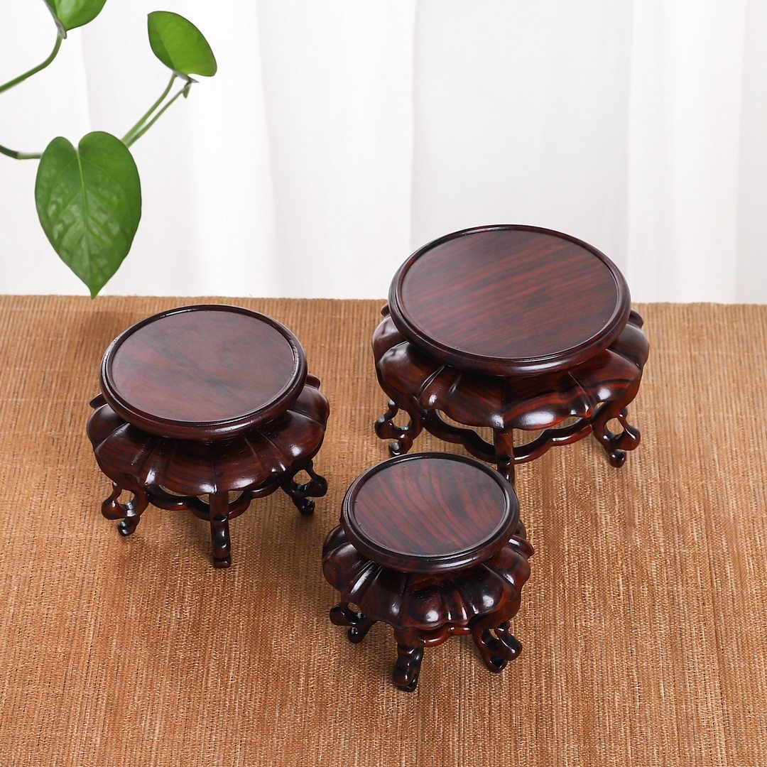 金匠大作枝花瓶微盆景茶壶香炉托架摆件铭杯展示加高复古圆形香几,住宅家具,花架/花几,淘宝优惠券,粉丝福利购,淘宝优惠卷