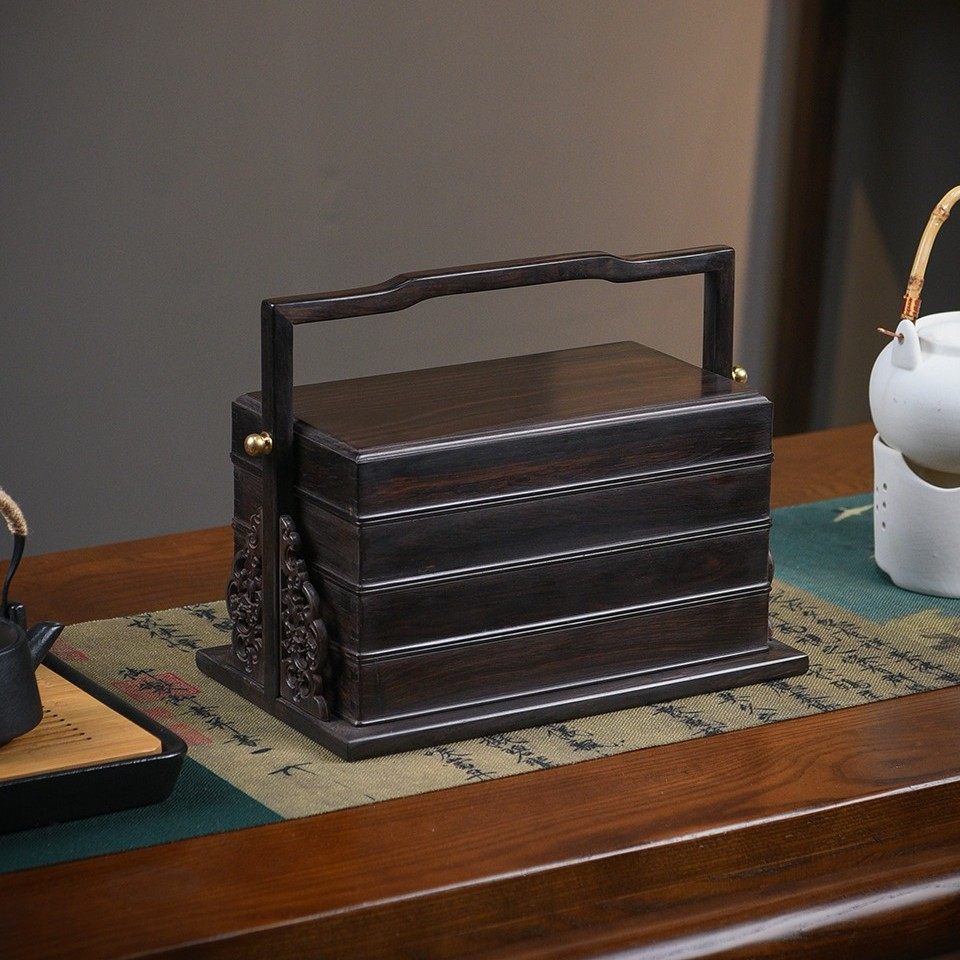 金匠大作红木中式提篮紫光檀木点心盒实木质古典精品果盘食盒收纳,餐饮具,果盆/果盘/果篮,淘宝优惠券,粉丝福利购,淘宝优惠卷