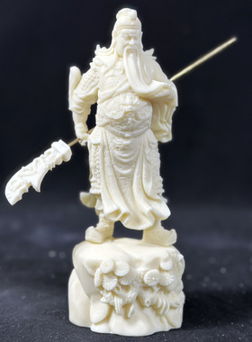 金匠大作刻关二爷立刀关公武财神人物佛像霸气家居客厅摆件工艺品