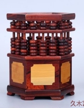 金匠大作送老师礼物高档红木笔筒礼盒装办公室书房复古中国风毛笔