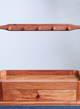 金匠大作红木进门口放钥匙收纳盒玄关实木入户门口鞋柜上挂钥匙置