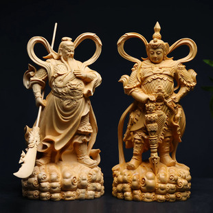金匠大作精雕珈蓝韦陀菩萨护法神像关公家用供奉佛像摆件工艺礼品