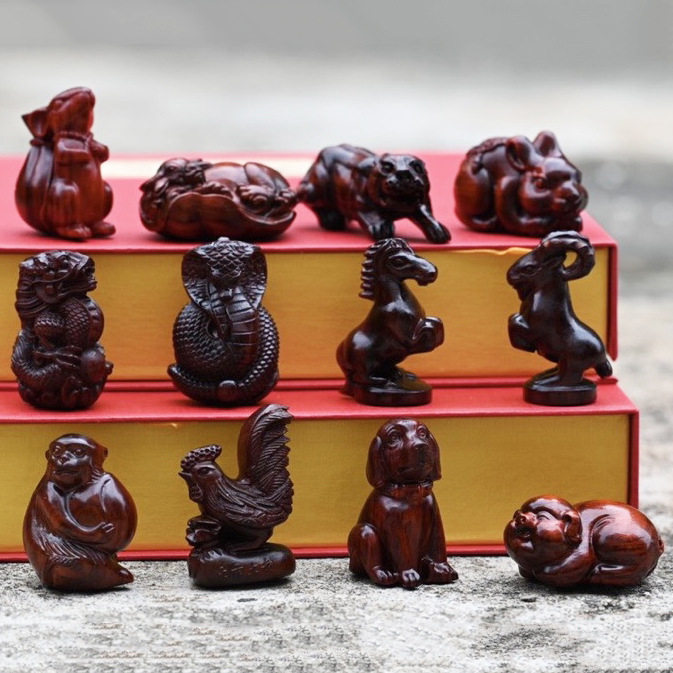 金匠大作雕十二生肖手把件鼠牛虎兔龙蛇马羊猴鸡办公桌面文玩摆件,家居饰品,根雕,淘宝优惠券,粉丝福利购,淘宝优惠卷