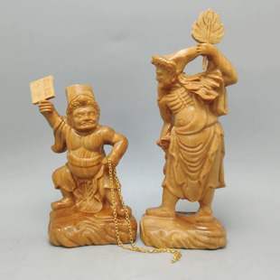 金匠大作黑白无常人物佛像摆件黑七爷白八爷居家供奉当差赏罚分明