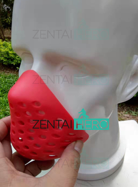 动漫蜘蛛塑形面具Faceshell红色硅胶头罩口罩 助呼吸