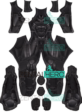 3D印染莱卡 蝙蝠侠英雄连体紧身衣Arkham Batman Cosplay 无披风