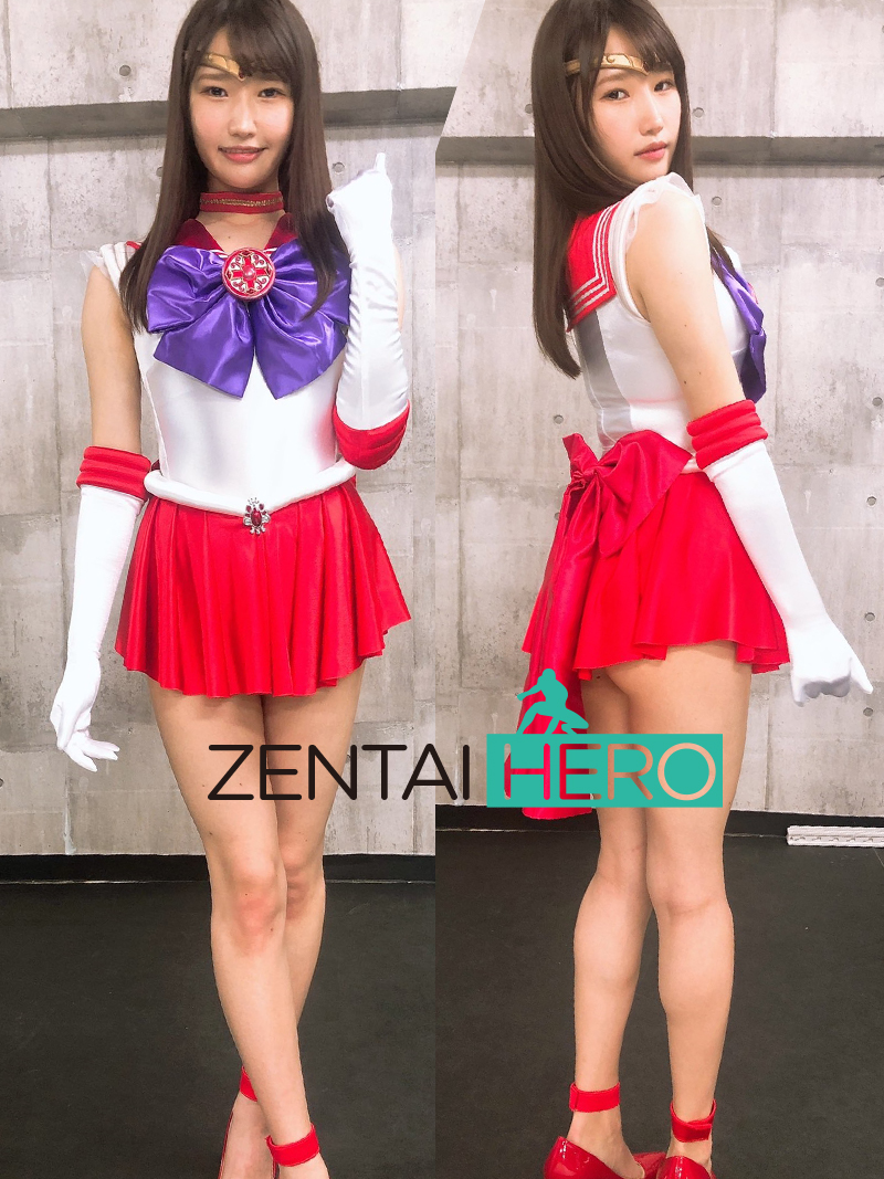 特摄giga火星美少女战士火野丽水手服红白莱卡连体裙cosplay服装