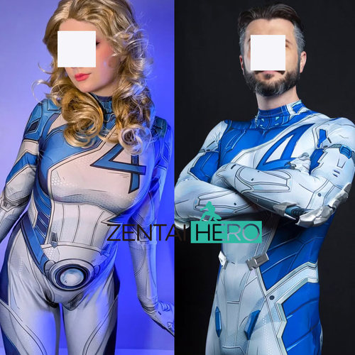 漫威争锋隐形女侠连体紧身衣cos