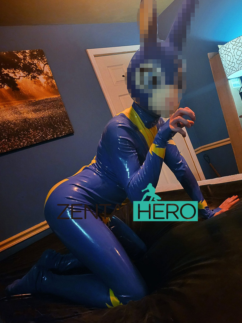 定制款狗狗动物兽装蓝色PVC光滑亮面拼接zentai紧身衣无头套,模玩/动漫/周边/娃圈三坑/桌游,Cosplay女装/cos女装,淘宝优惠券,粉丝福利购,淘宝优惠卷