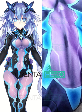 超次元游戏海王星莱卡连体紧身衣紫色之心 Next Purple Cosplay