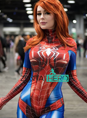 Mary Jane Spidergirl Cosplay蜘蛛女孩英雄连体紧身衣MJ女蜘蛛