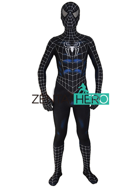 二次元黑色毒液托比Raimi超级英雄连体紧身衣zentai莱卡 Cosplay