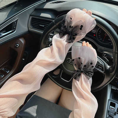 蕾丝防晒冰袖薄款宽松护臂套袖