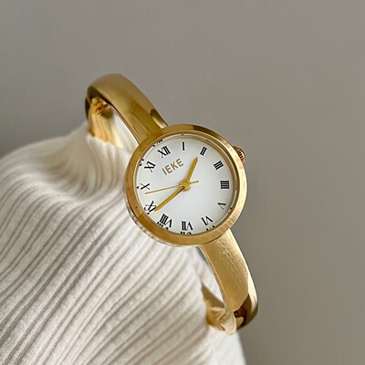 IEKE高颜值小圆盘时尚女士石英表
