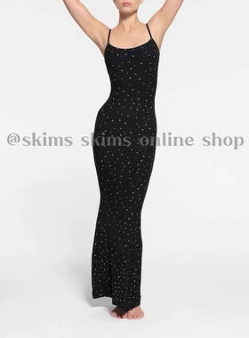 现｜skims卡戴珊香秀星星印花辣妹修身显瘦吊带连衣裙包臀长裙