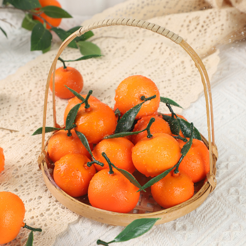 仿真砂糖橘模型拍照道具摆件