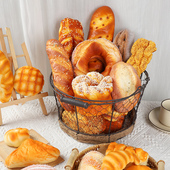 仿真面包模型假蛋糕吐司法棍食物拍摄道具烘焙店装 饰摆件儿童玩具