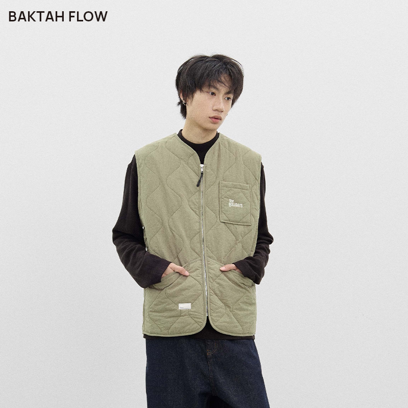 BaktahFlow3M新雪丽间棉马甲工装多口袋通勤日系 原theholidays