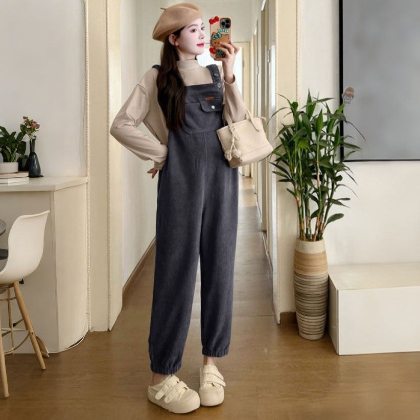 孕妇加绒背带裤秋冬2025新款冬季加厚孕妇裤欧棉绒吊带裤孕妇套装,孕妇装/孕产妇用品/营养,孕妇休闲裤,淘宝优惠券,粉丝福利购,淘宝优惠卷