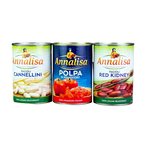 安娜丽豆鹰嘴豆利马豆罐头去皮