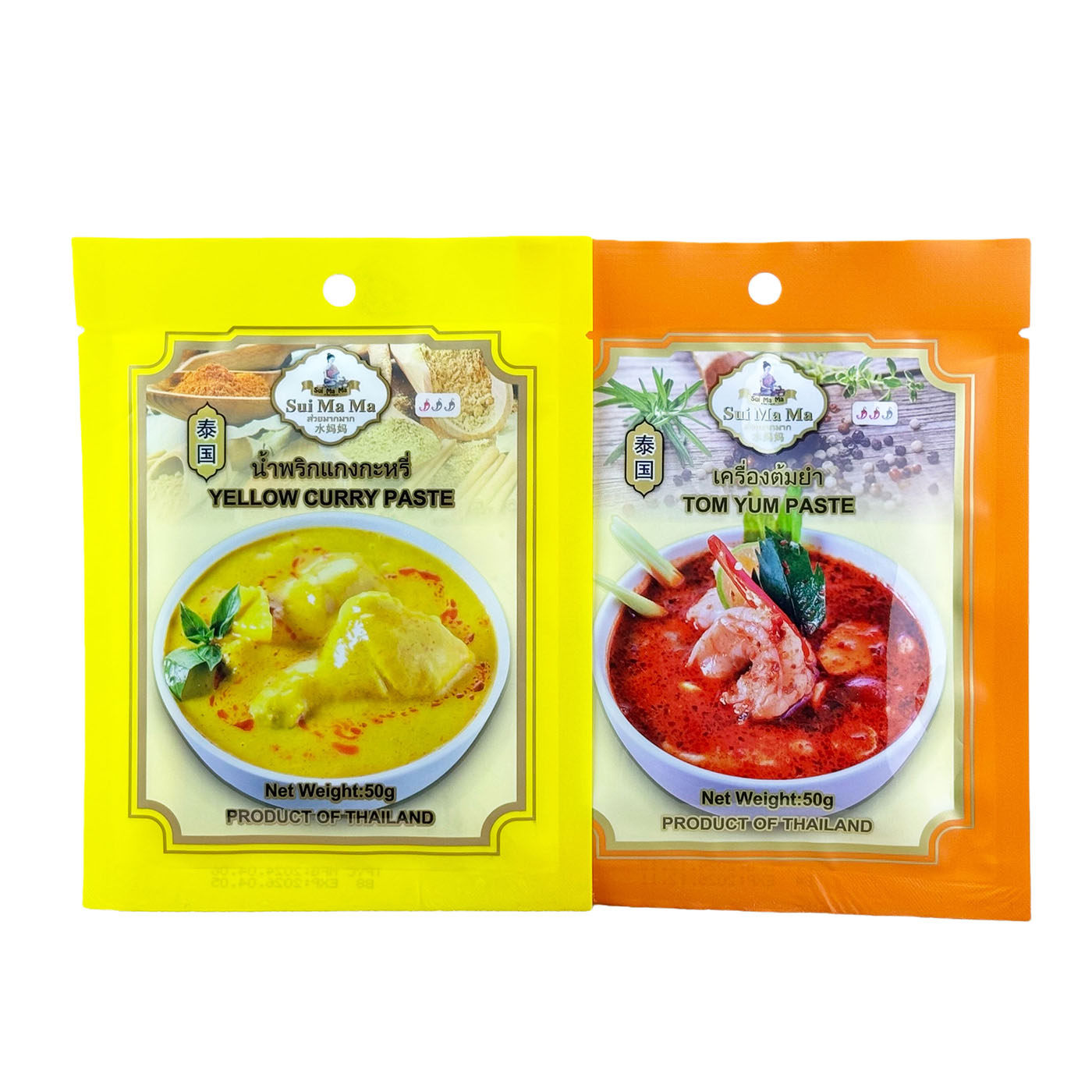 泰国原装进口 水妈妈牌东阴功酱/黄咖喱酱50g 调味品调味料 临期