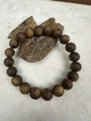 奇楠沉香老料10mm圆珠单圈7克 九九沉CDY02花果蜜香甜凉感十足