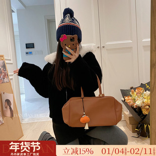 冬日雪宝/100羊羔毛皮毛一体短款连帽撞色2025新款皮草毛毛外套女