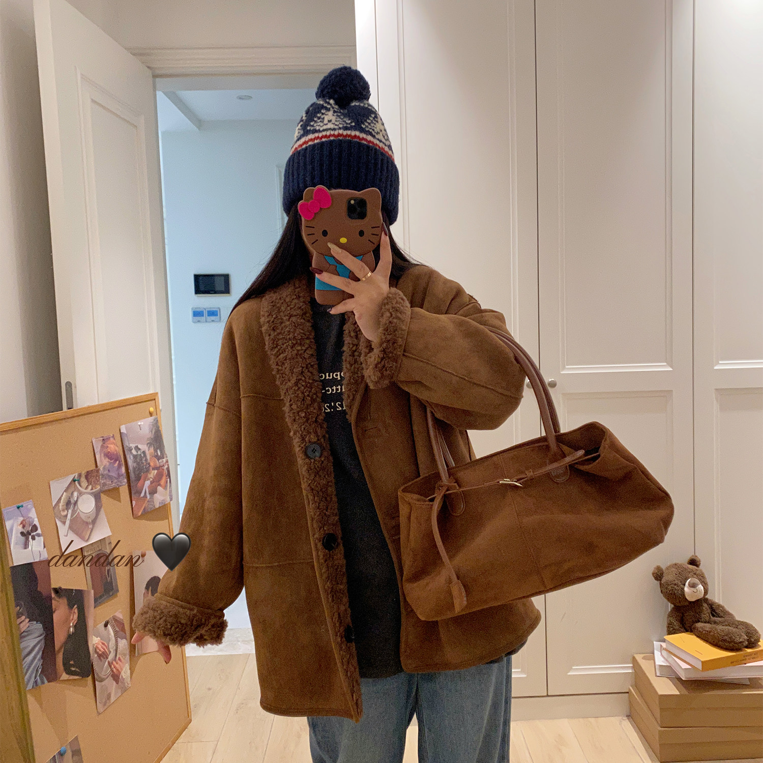 宽松复古/翻毛两面穿麂皮绒100羊羔毛皮毛一体2025新款皮草外套女,女装/女士精品,皮草,淘宝优惠券,粉丝福利购,淘宝优惠卷