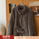 宅女雪球 狐狸毛仿坎毛中长款 环保皮草冬季 特价 毛毛外套女年轻款
