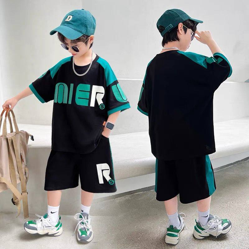 男童夏款运动短袖套装2025新款男孩宽松帅气速干衣服中大童两件套,童装/婴儿装/亲子装,套装,淘宝优惠券,粉丝福利购,淘宝优惠卷