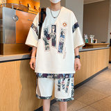 新款夏季透气青少年男士韩版休闲时尚百搭套装YCGW771-P55，男装休闲套装，星座1206（原A206）