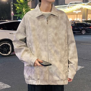 2025秋季新款皮衣男机车服时尚外套潮流PU材质特色花纹GS6538-P85图片