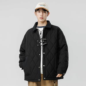 【新品】主推冬季棉衣青少年夹克男士情侣翻棉服外套GS8091-P80图片