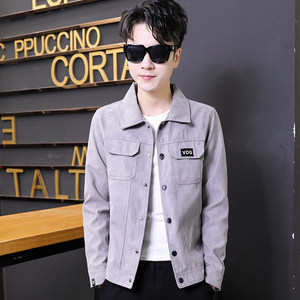 外套男士春秋休闲运动潮流复古夹克痞帅百搭潮牌上衣服2801-P65图片