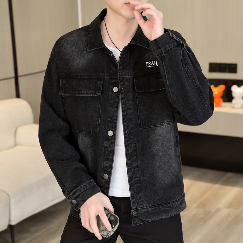春秋新款翻领外套男休闲宽松青少年夹克JMN7708-P80,男装夹克,星座1206（原A206）