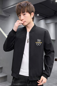 男夹克2023春秋季新款韩版潮流百搭青少年外套棒球衣服JK069-P38图片