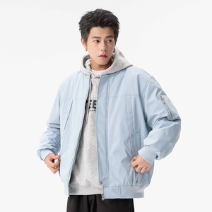 2025冬季男士棉衣户外夹棉飞行夹克加厚棒球领外套GS8206-P90图片