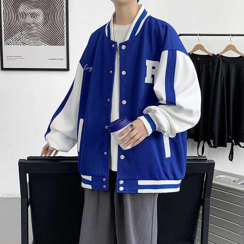 秋季男士夹克休闲宽松百搭棒球服外套情侣款HS8202-P68图片