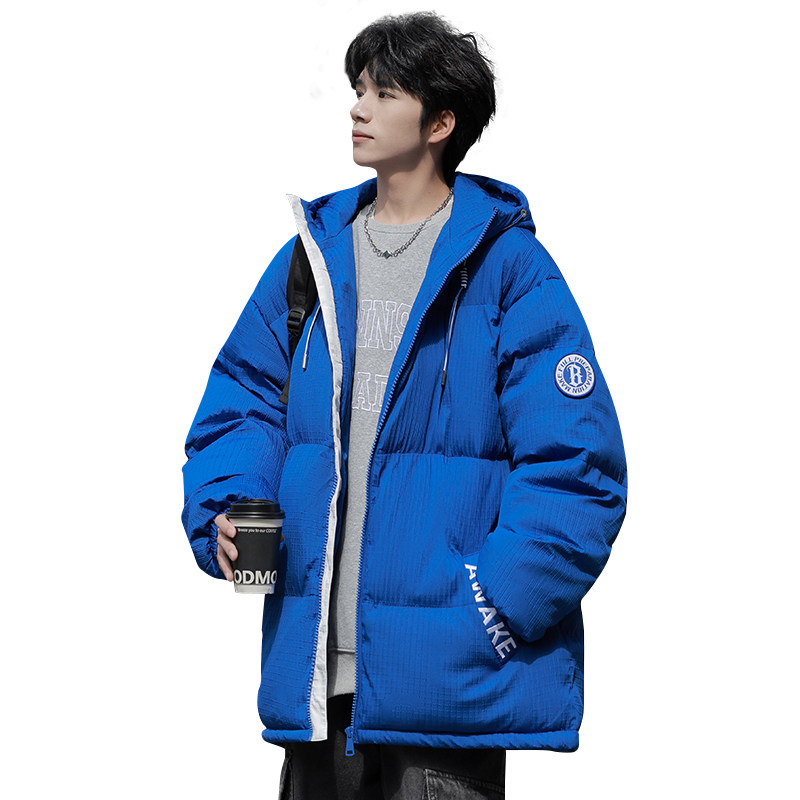 2024冬季青少年连帽棉服潮牌刺绣加绒加厚棉衣外套HL5307-P85,男装棉衣,星座1206（原A206）