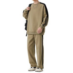 新款潮牌运动服套装男士春秋季卫衣卫裤美式男装搭配一套帅气P60图片