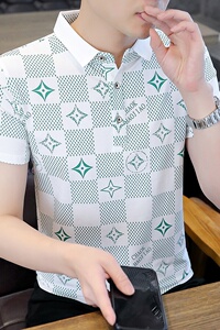 2023年夏季新款短袖Polo衫男时尚休闲百搭T恤F9229-P37图片