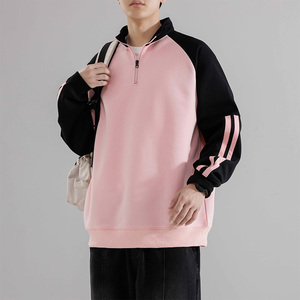 半拉链卫衣男2025新款立领polo衫春秋男款男士上衣HH8905-P40图片