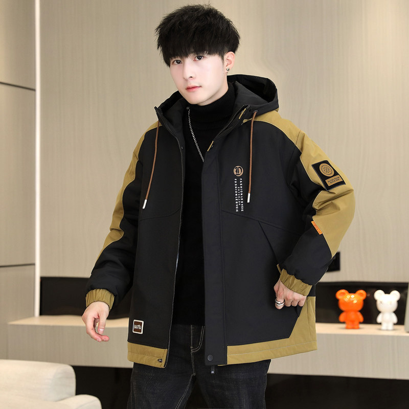 2023新款男士冬季兔毛加绒加厚夹克外套青少年棉衣男JK8802-P83,男装夹克,星座1206（原A206）