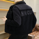 2025新款金貂绒加绒毛呢夹克外套翻领刺绣上衣HF8823-P140，男装夹克，星座1206（原A206）