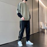 卫衣套装男士春秋圆领运动服秋季一套搭配帅气休闲外套潮P60，男装休闲套装，星座1206（原A206）