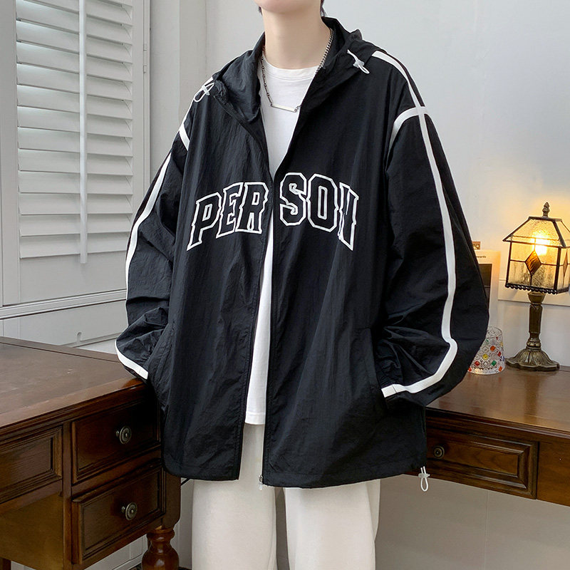 冰丝防晒衣男士夏季新款轻薄透气夹克外套皮肤防紫外线防晒服-P38,男装防晒衣,星座1206（原A206）