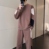 男士休闲运动服套装秋季时尚潮牌卫衣痞帅卫裤帅气搭配两件套P60，男装休闲裤，星座1206（原A206）