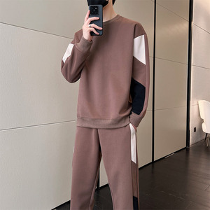 男士休闲运动服套装秋季时尚潮牌卫衣痞帅卫裤帅气搭配两件套P60图片